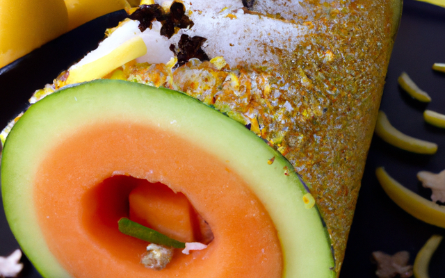 Bûche de Noël au melon