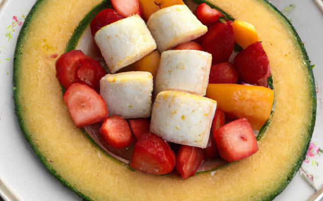 Melon et fraises au haddock