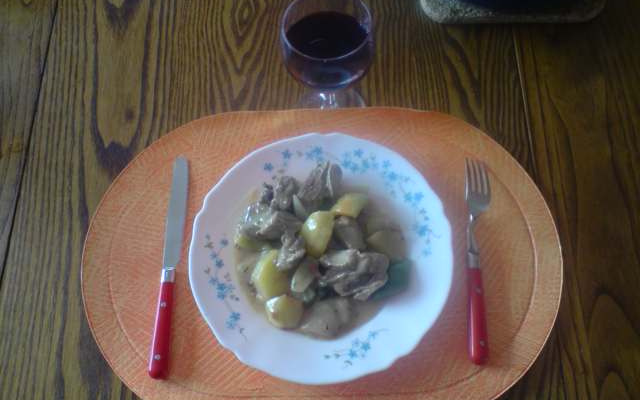 Sauté de veau aux olives