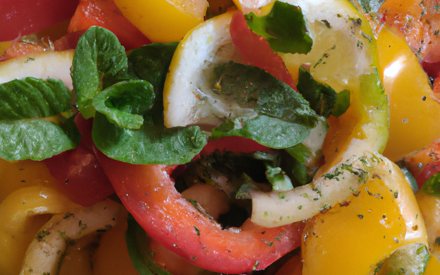 Salade de poivrons au citron