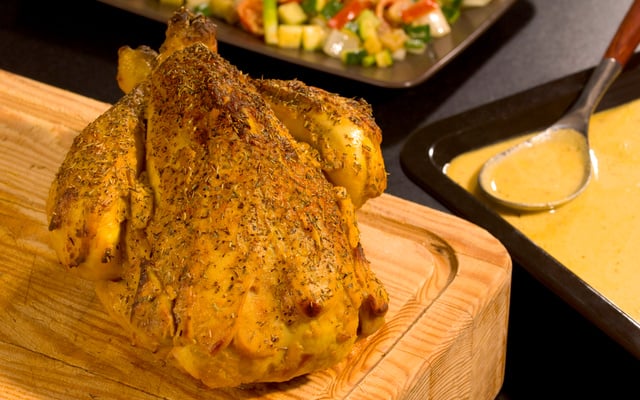 Poulet en croûte de Moutarde et herbes de Provence