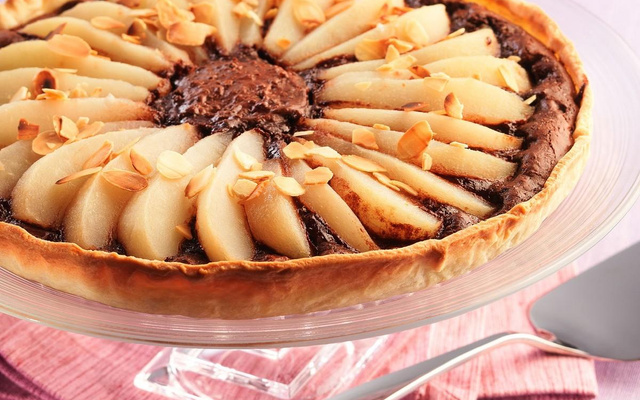 Tarte chocolat-poires facile