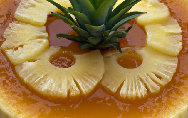 Flan à l'ananas