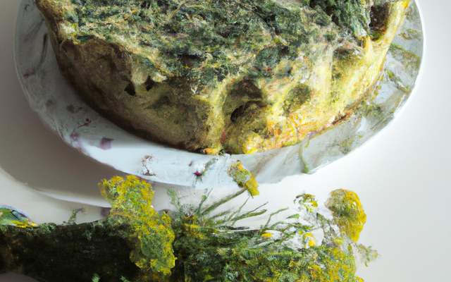 Cake végétarien parfumé aux herbes fraîches
