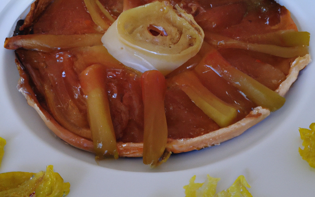 Tarte tatin aux endives et Fourme d'Ambert