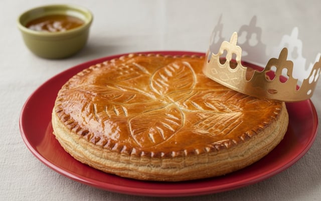 Galette des Rois frangipane avec sa crème pâtissière