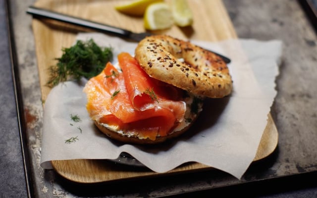 Bagel au saumon fumé