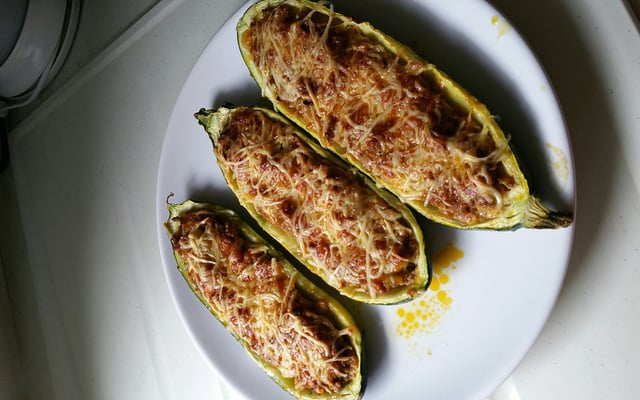 Courgettes farcies à la viande hachée