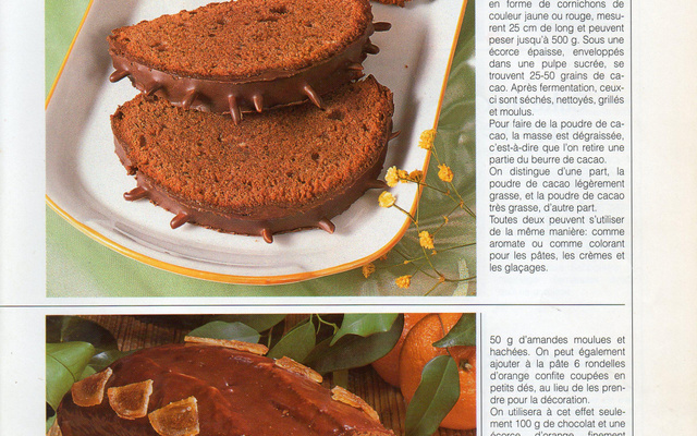 Brownie surprise à la courgette, aux dés de poivron confit et au piment d'espelette