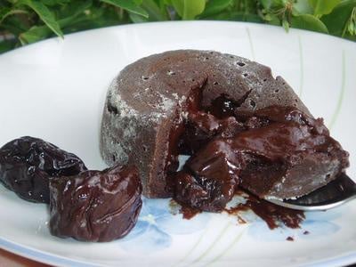 Fondant chocolat-pruneaux
