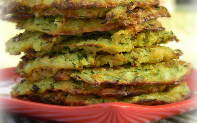 Galette bio courgette, quinoa & chèvre