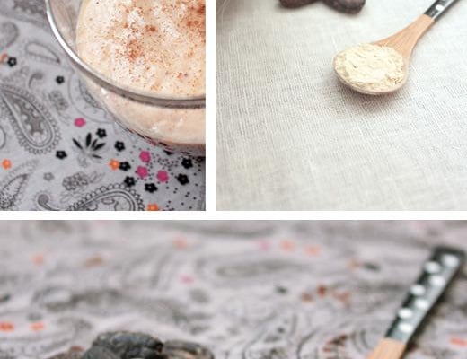 Smoothie banane, figue, cacao