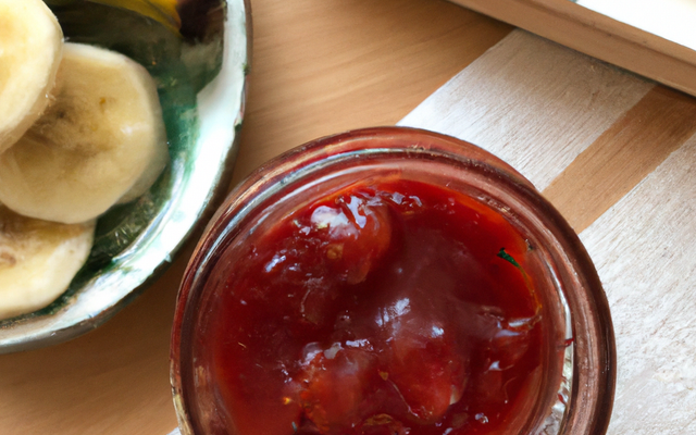 Confiture de fraises, banane et badiane
