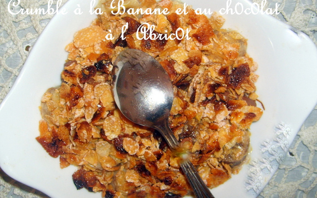 Crumble de bananes-chocolat