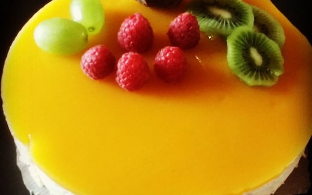 Bavarois kiwi / passion et son miroir mangue