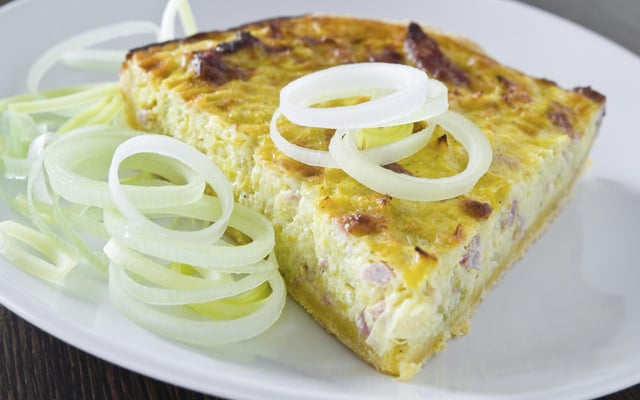 Quiche sans pâte au Saint Albray