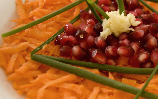 Salade de carottes et d'arilles de grenades