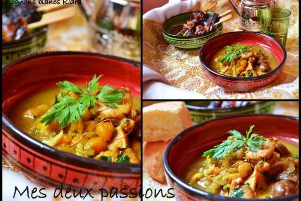 Rognons blancs K'dra (aux oignons et pois chiches)