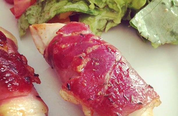 Poulet roulé au jambon Cru