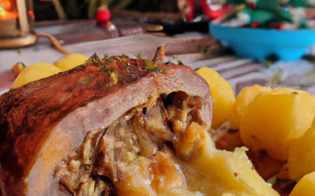 Bûche de Noël créole à la patate douce