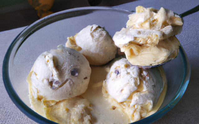 Glace vanillée aux cookies