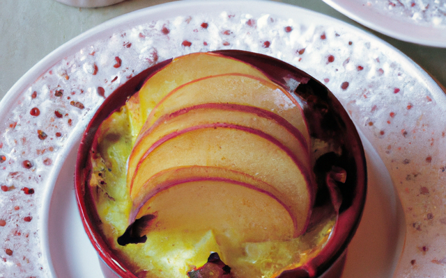 Soufflé de pommes de terre aux fruits rouges