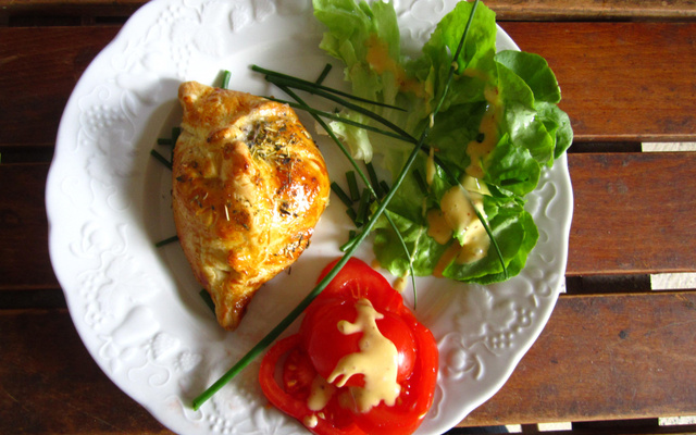 Feuilletés de chèvre et jambon cru