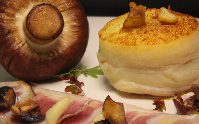 Noix de Saint Jacques en velours de cèpes et jambon de Bayonne