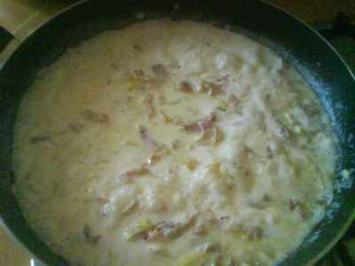 Sauce carbonara