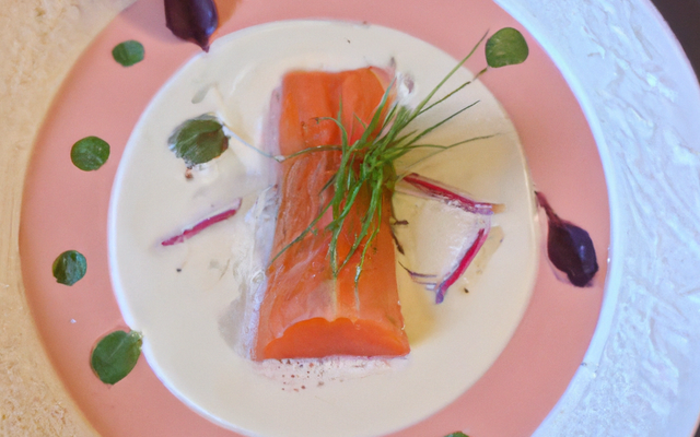 Truite rose au lait de coco