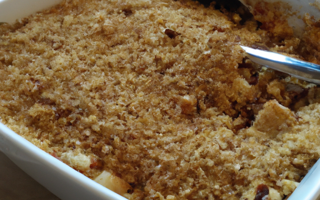 Crumble de bar au cumin