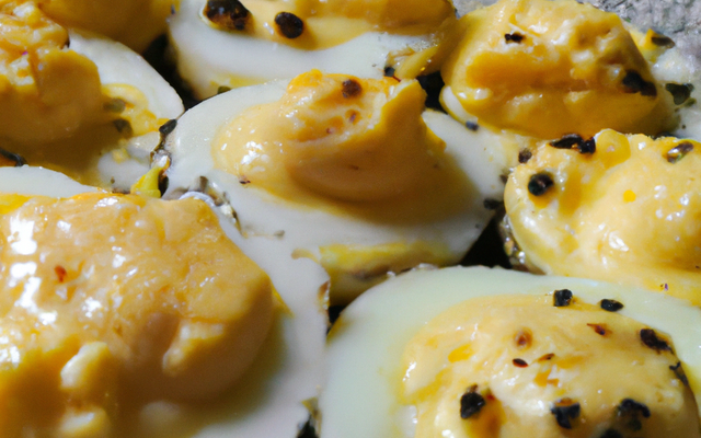 œufs truffés en coquilles