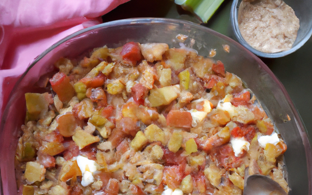 Crumble rhubarbe et arbouses