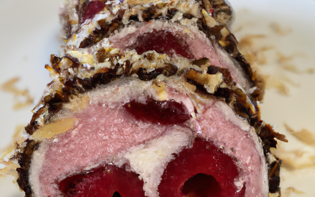 Buche Noix de Coco et Framboises