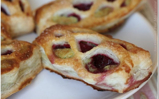 Jalousies aux framboises et à la pistache