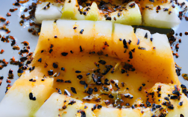 Carpaccio de melon au poivre