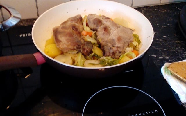 Côtes de porc au chou chinois