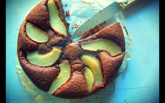 Gâteau chocolat poire gourmand et sans gluten