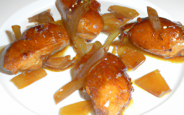 Aiguillettes de chapon au calvados