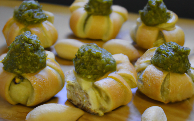 Mini pâtes et pesto frais