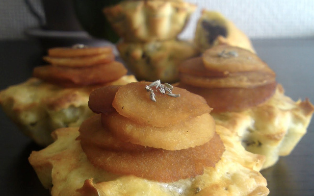Muffins pommes de terre et boudin noir
