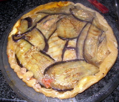 Tatin de thon aux aubergines et mozzarella