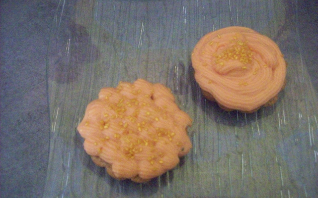 Financier à la crème au marnier