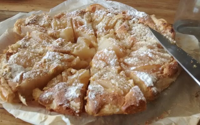 Tarte poire-chocolat de grand-mère