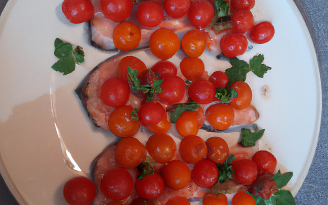 Truites aux tomates cerises