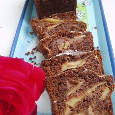 Cake cacao pommes cannelle