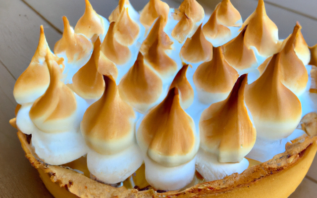Tarte crème citron-amande et meringue légère