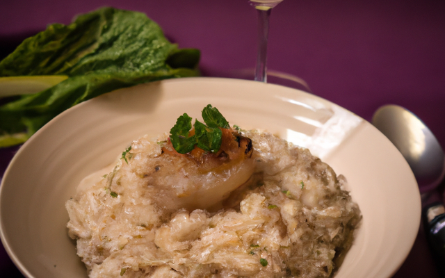 Risotto de Saint-Jacques au vin blanc