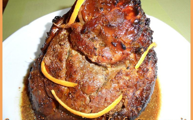 Jambon de Noël à l'orange