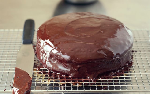 Fondant au chocolat et son nappage
